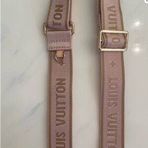 Louis Vuitton Pink and Tan Belt